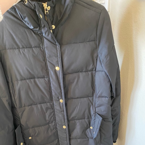 J Crew Long Puffer Jacket in Black in Medium - Picture 1 of 2